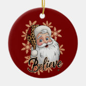 Geloof Kerstfeest Familie Kerstvakantie Keramisch Ornament (Voorkant)