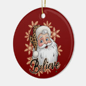 Geloof Kerstfeest Familie Kerstvakantie Keramisch Ornament (Links)