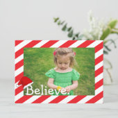 Geloof, kerstfoto met Holiday Feestdagenkaart (Staand voorkant)