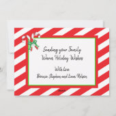 Geloof, kerstfoto met Holiday Feestdagenkaart (Achterkant)