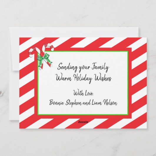 Geloof, kerstfoto met Holiday Feestdagenkaart (Achterkant)