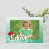 Geloof, kerstfoto met vakantie feestdagenkaart (Staand voorkant)