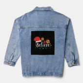 Geloof - Kerstgeloof, kerstman, kerstman, kerstman Denim Jacket (Achterkant)