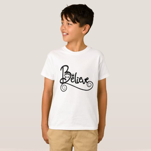 Geloof kerstgevoel t-shirt (Voorkant volledig)