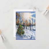 Geloof kerstkaart kaart (Voorkant / Achterkant in situ)