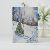 Geloof kerstkaart kaart (Staand voorkant)