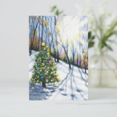 Geloof kerstkaart kaart (Staand voorkant)