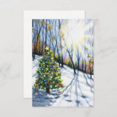 Geloof kerstkaart kaart (Voorkant / Achterkant)