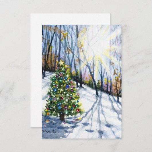 Geloof kerstkaart kaart (Voorkant / Achterkant)