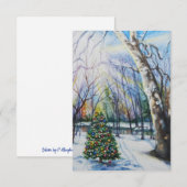 Geloof kerstkaart kaart (Voorkant / Achterkant)