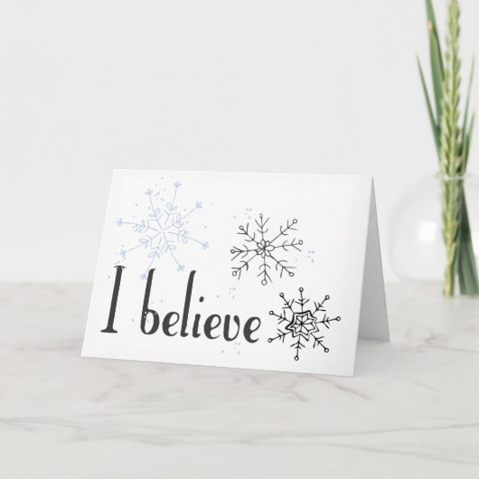 Geloof Kerstkaarten Feestdagen Kaart (Voorkant)