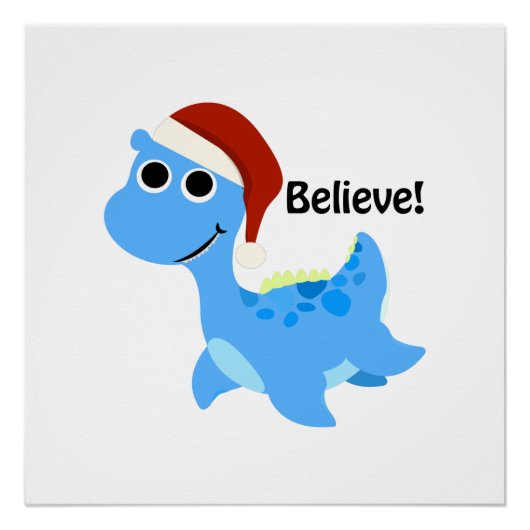 Geloof! Kerstman Nessie Poster (Voorkant)
