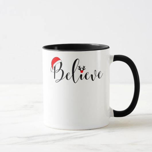 Geloof Kerstmis Cup Xmas Graphic Mok (Rechts)