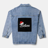 Geloof Kerstmis Denim Jacket (Achterkant)