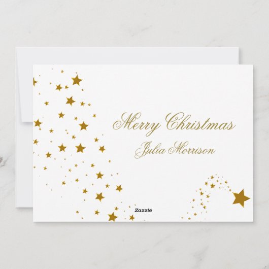 Geloof Kerstmis fotokaart Feestdagenkaart (Achterkant)