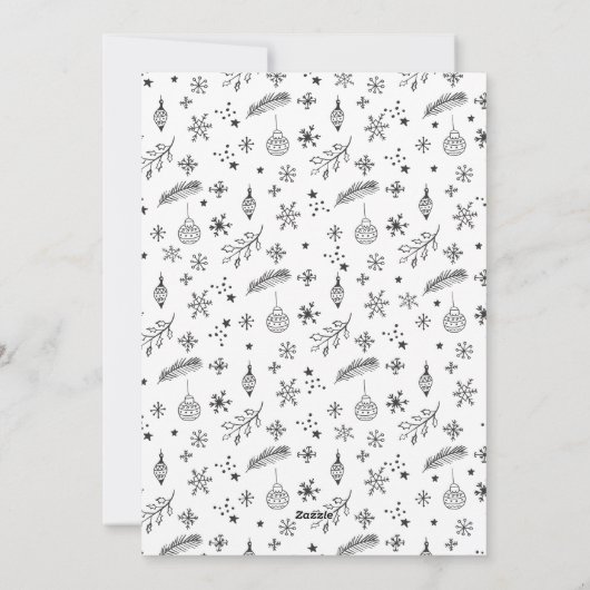 Geloof Kerstmis fotokaarten Feestdagenkaart (Achterkant)