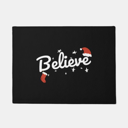 Geloof Kerstmis, geloof in Kerstmis Deurmat (Voorkant)