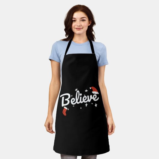 Geloof Kerstmis, geloof in Kerstmis Schort (Gedragen)