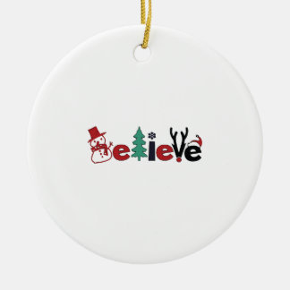 Geloof Kerstmis in kerstmis Keramisch Ornament