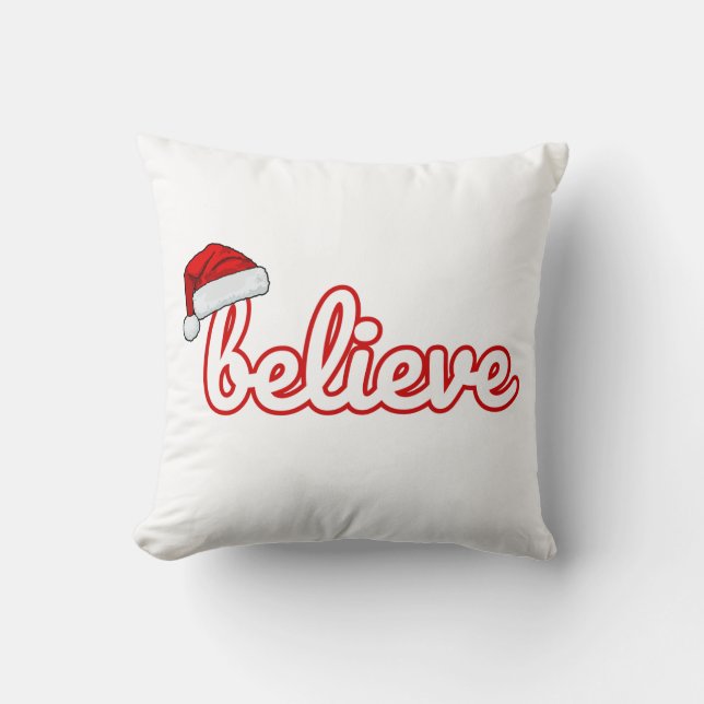 Geloof Kerstmis Kussen (Voorkant)