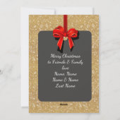 GELOOF /Kerstmis/met 2 bits Kaart/goud en zwart Feestdagenkaart (Achterkant)