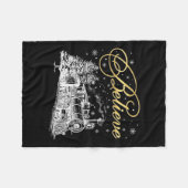 Geloof Kerstmis Noordpool Polar Express alle ABR Fleece Deken (Voorkant (Horizontaal))