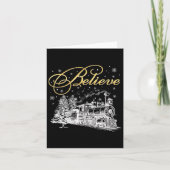 Geloof Kerstmis Noordpool Polar Express alle ABR Kaart (Voorkant)