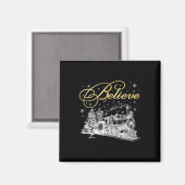 Geloof Kerstmis Noordpool Polar Express alle ABR Magneet (Voorkant / Achterkant)