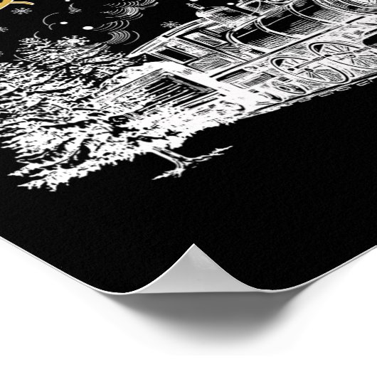 Geloof Kerstmis Noordpool Polar Express alle ABR Poster (Hoek)