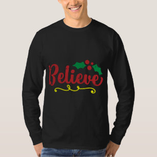 Geloof Kerstmis Pyjama Cool Faith X-mas T-shirt