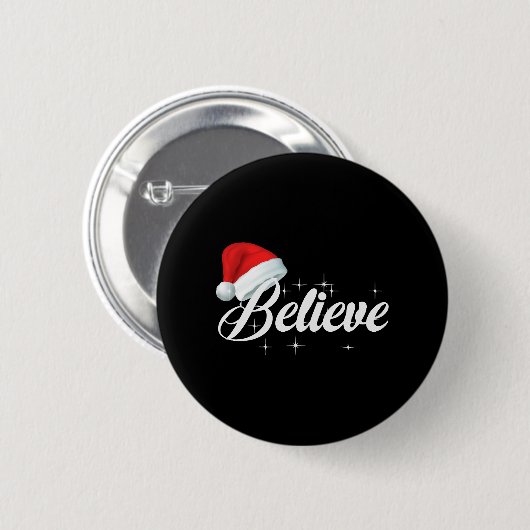 Geloof Kerstmis Ronde Button 5,7 Cm (Voorkant /achterkant)