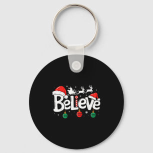Geloof Kerstmis Sinterklaas Rendier Candy Cane Sleutelhanger