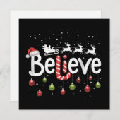 Geloof Kerstmis Sinterklaas Rendier Suurstok  Feestdagenkaart (Voorkant / Achterkant)