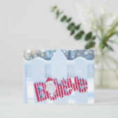 GELOOF KERSTMIS | VAKANTIE FOTO BRIEFKAART (Staand voorkant)