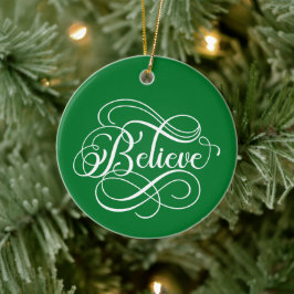 Geloof - Kerstornament Keramisch Ornament