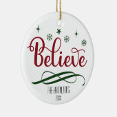 Geloof kerstornament keramisch ornament (Rechts)