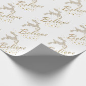 Geloof kerstpapier cadeaupapier (Hoek)
