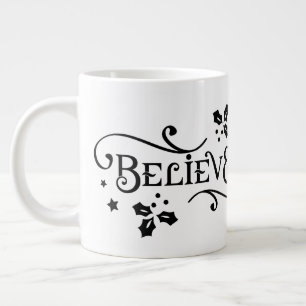Geloof/kerstprijsopgave/persoonlijke beugel grote koffiekop