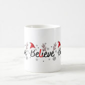 Geloof kerstpyjama's Santa T-Shirt Koffiemok (Center)