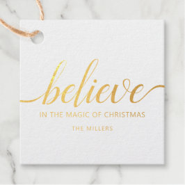 Geloof kerstscript Green Bedankjes Labels