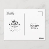 Geloof Kerstsneeuw Winter Wonderland Scene🦌🎄 Briefkaart (Achterkant)