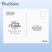 Geloof Kerstsneeuw Winter Wonderland Scene🦌🎄 Briefkaart