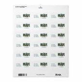 Geloof kerststal etiket (Full Sheet)