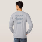 Geloof Kerststal T-shirt (Achterkant volledig)