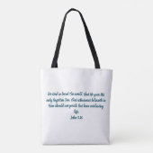 Geloof Kerststal Tote Bag (Achterkant)
