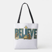 Geloof Kerststal Tote Bag (Achterkant)