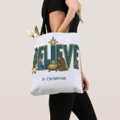 Geloof Kerststal Tote Bag (Dichtbij)