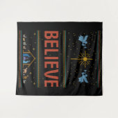 GELOOF Kersttrui Christelijk God Jesus Wandkleed (Voorkant (horizontaal))