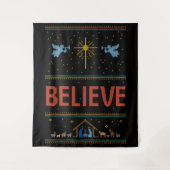 GELOOF Kersttrui Christelijk God Jesus Wandkleed (Voorkant)