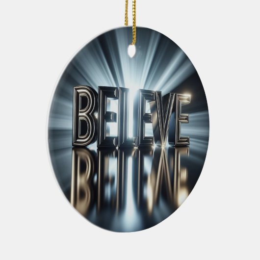 Geloof kerstversiering keramisch ornament (Rechts)